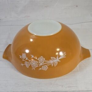 Vintage Pyrex Horizon Butterfly Gold Cinderella Mixing Bowl 443 Mid Century
